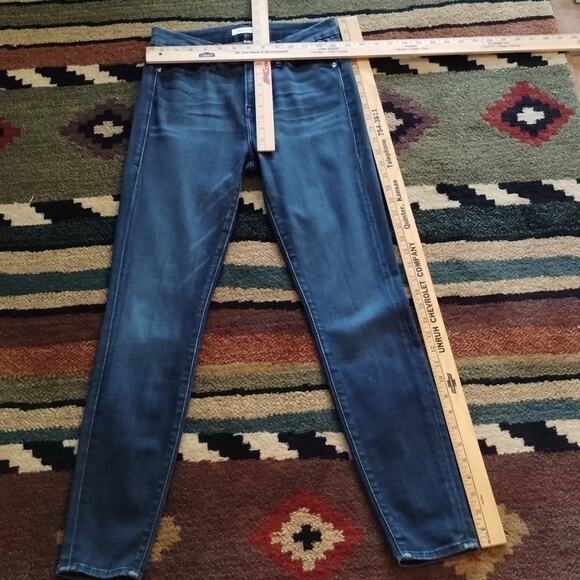 Good American NEW Good Waist Compression Dark Wash Skinny Straight Jeans 24 - Picture 9 of 16